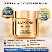 Creme Facial AntiIdade 60ml Premium Firmeza, Luminosidade e Renovação Intensa