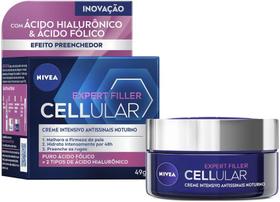 Creme Facial Antissinais Nivea Celular Expert Filler Noite - Antirrugas / 49 g