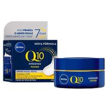 Creme facial antissinais nivea noturno q10