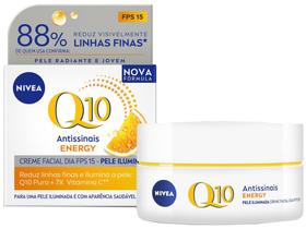 Creme Facial Antissinais Nivea Q10 Energy Dia FPS 15 50g