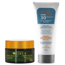 Creme Facial Baba De Caracol Rugas e Cicatriz + Protetor Solar Protesol 30 FPS