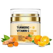 Creme Facial DERMAXGEN - Cúrcuma + 30% Vitamina C - Anti-Envelhecimento (50ml)