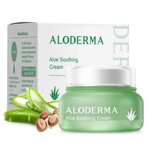 Creme facial hidratante Aloderma Soothing com 75% de Aloe Vera