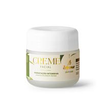 Creme Facial Hidratante Intensivo Phytoesqualano Ácido poliglutâmico Manteiga de karité Prebióticos Pele Seca Anti idade