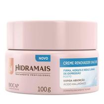 Creme Facial Hidratante Reduz Linhas Expressão Com Uva Uvb - Hidramais