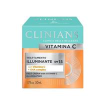 Creme Facial Iluminador Clinians Vitamona C Aha Complexo 50ml