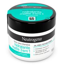 Creme Facial Intensive Hidratante Matte 3em1 Neutrogena 100g Pré Maquiagem Reduz Oleosidade Hidratação 24h D-Pantenol