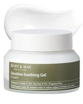 Creme facial Mary & May, gel calmante sensível, 75 ml com melaleuca