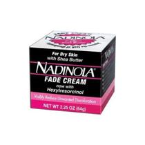 Creme facial Nadinola Creme de descoloração da pele 66mL para pele seca