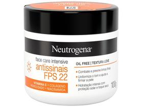 Creme Facial Neutrogena Face Care Intensive Antissinais FPS 22 com 100g