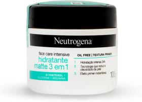Creme Facial Neutrogena Face Care Intensive Hidratante Matte 3 em 1 100g