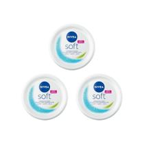 Creme Facial Nivea 97G Hidra Soft - Kit C/3Un