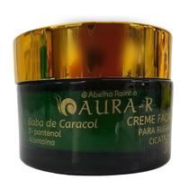 Creme Facial Para Rugas e Cicatrizes Reconstituinte Aura-R Baba De Caracol Abelha Rainha 30g