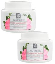 CREME FACIAL PREVENTIVO ROSA MOSQUETA NUTRITIV 55g NATUFLORES KIT 2und