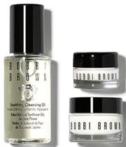 Creme facial Skincare Bobbi Brown Mini Hydrating Trio 7 ml Creme para os olhos 3 ml de óleo de limpeza 15 mL