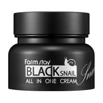 Creme FARMSTAY Black Snail All In One 75mL para pele firme