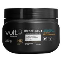 Creme Finalizador de Cachos Óleo Gel Creogel Cacheados Ondulados 250g Vult