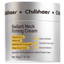 Creme firmador de pescoço Chillihaer 8 em 1 Radiant para mulheres e homens Creme firmador de pescoço Chillihaer 8 em 1 Radiant para mulheres e homens