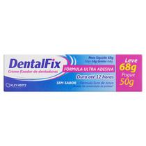 Creme Fixador De Dentadura Dentalfix S/Sabor 68g- Kley Hertz Creme Fixador De Dentadura Dentalfix S/Sabor 68g- Kley Hertz