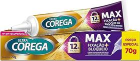 Creme Fixador de Dentadura Ultra Corega Max Fixação Sem Sabor 70g Creme Fixador de Dentadura Ultra Corega Max Fixação Sem Sabor 70g