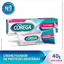 Creme Fixador de Dentadura Ultra Corega Sem Sabor 40g Creme Fixador de Dentadura Ultra Corega Sem Sabor 40g