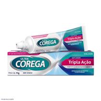 Creme Fixador de Dentadura Ultra Tripla Ação Sem Sabor Corega 40g