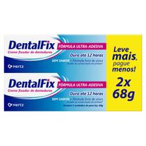 Creme Fixador de Dentaduras DentalFix Sem Sabor 2 Unidades 68g Cada