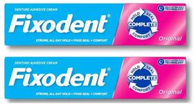 Creme Fixador de Dentaduras Fixodent Original - 2 Unidades, 68g