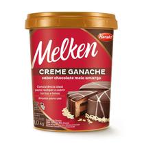 Creme Ganache Chocolate Meio Amargo Melken 1Kg Harald