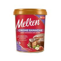 Creme Ganache Melken Sabor Chocolate Com Avelã 1,0kg Harald