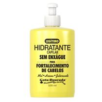 Creme Hidratante Capilar Sem Enxágue Para Fortalecimento de Cabelo 320ml - Gota Dourada