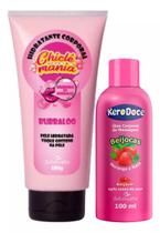 Creme Hidratante Chiclé Mania + Oleo Massagem Sensual Beijocas