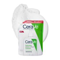 Creme hidratante Cleanser CeraVe para espuma de 480 ml para reabastecer a pele seca