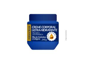 Creme Hidratante Corporal Dermacream 240g Ultra-Hidratante Óleo de Amêndoas e Colágeno
