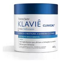Creme Hidratante Corporal Klaviê Clinical 440 g Theraskin Hidratação Profunda 24 h para Pele Seca, Sensível e Infant