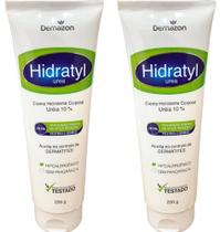 CREME HIDRATANTE CORPORAL URÉIA 10% HIDRATYL 200gr DEMAZON KIT 2und