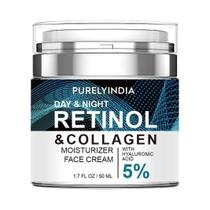 Creme hidratante de retinol Purelyindia com colágeno 55 mL