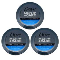 Creme hidratante Dove Men+Care Ultra-Hydra 75mL (pacote com 3)