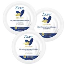 Creme hidratante Dove Nourishing Body Care 150ml, pacote com 3