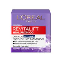 Creme Hidratante Facial Anti-idade L'oreal Paris Revitalift Hialuronico Noturno 49g