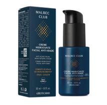 Creme hidratante facial anti-idade masculino malbec club 50ml - O BOTICÁRIO