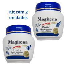 Creme Hidratante Facial C/ Óleo de Amendoas 50g - Kit 2 Unid