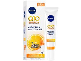 Creme Hidratante Facial Nivea Q10 Energy Área dos Olhos Vitamina C e Vitamina E 15g