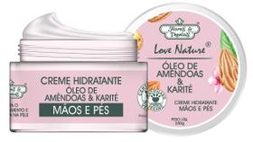 Creme Hidratante Flores E Vegetais Amêndoas e Karités 250g Mãos E Pés