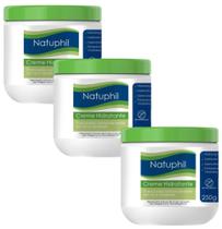 CREME HIDRATANTE HIPOALERGICO NATUPHIL 250gr NATUFLORES kit 3un