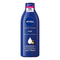 Creme Hidratante Nivea Milk 72h Óleo De Amêndoas Ácido Hialurônico 400ml