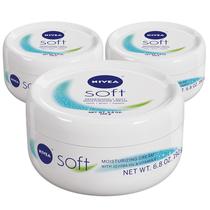 Creme Hidratante Nivea Soft Refreshingly Soft - Kit com 3 Unidades de 200ml