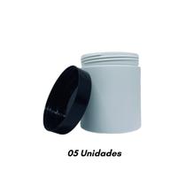 Creme Hidratante Para Cabelo 5 Embalagens Vazia 500g Branco