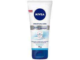 Creme Hidratante para Mãos - Nivea 3 em 1 Ação Antibacteriano 75g Creme Hidratante para Mãos - Nivea 3 em 1 Ação Antibacteriano 75g