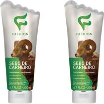 Creme Hidratante Tradicional Fashion Sebo de Carneiro Bisnaga 200ml Kit 2